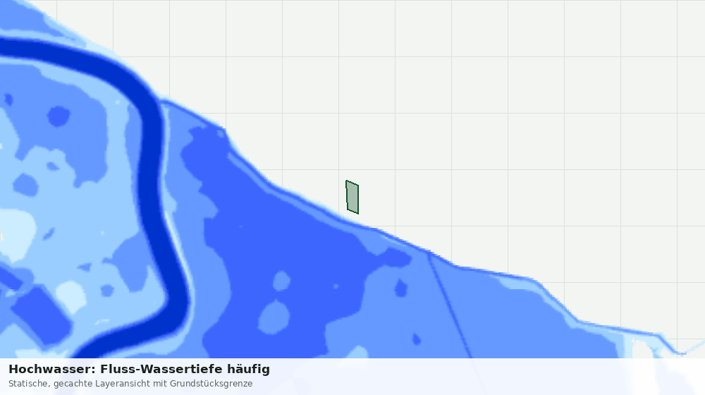 Statische Kartenansicht: Hochwasser: Fluss-Wassertiefe häufig