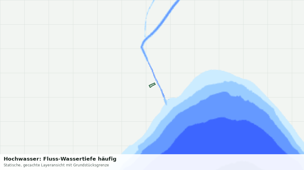 Statische Kartenansicht: Hochwasser: Fluss-Wassertiefe häufig