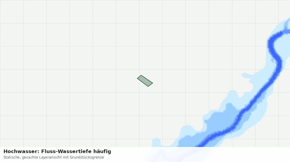 Statische Kartenansicht: Hochwasser: Fluss-Wassertiefe häufig