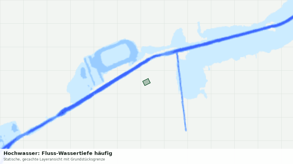 Statische Kartenansicht: Hochwasser: Fluss-Wassertiefe häufig