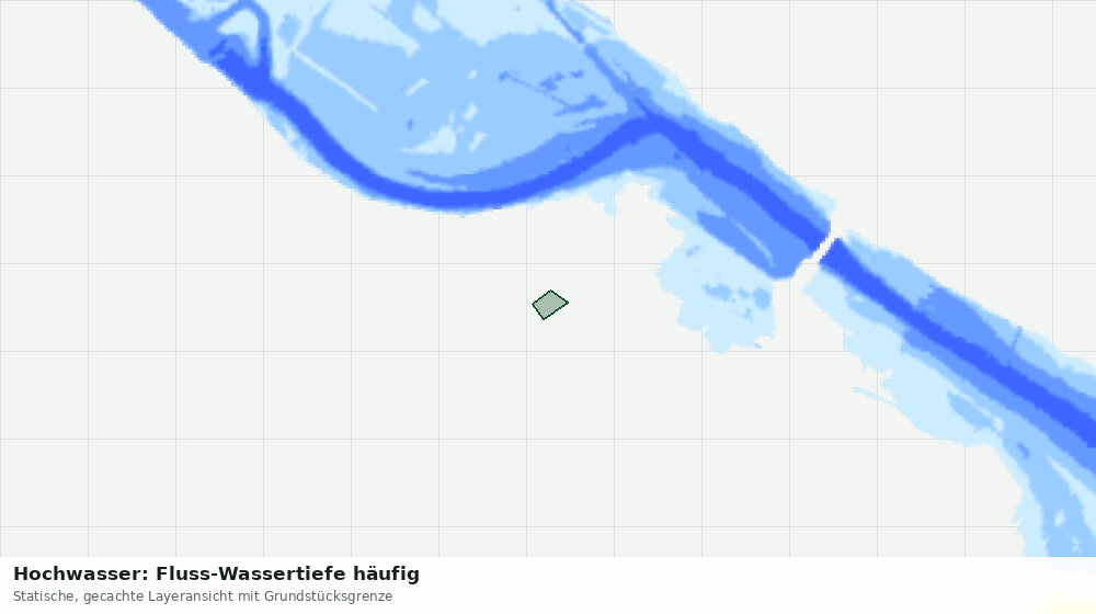 Statische Kartenansicht: Hochwasser: Fluss-Wassertiefe häufig