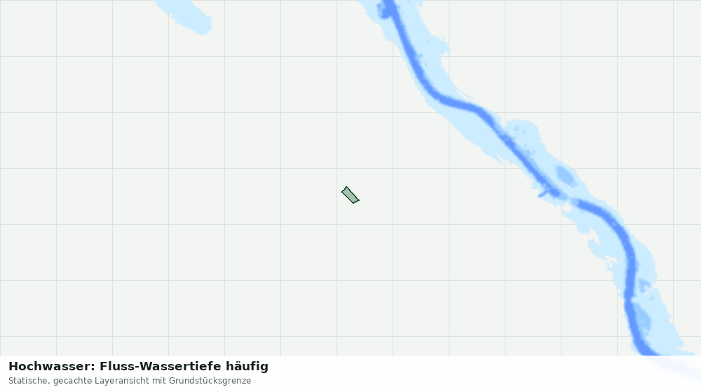 Statische Kartenansicht: Hochwasser: Fluss-Wassertiefe häufig