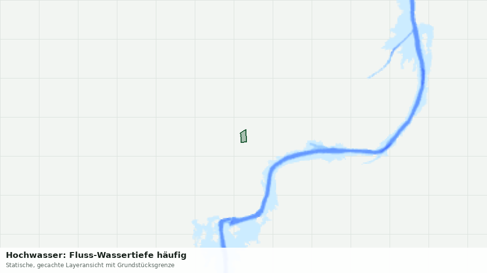 Statische Kartenansicht: Hochwasser: Fluss-Wassertiefe häufig