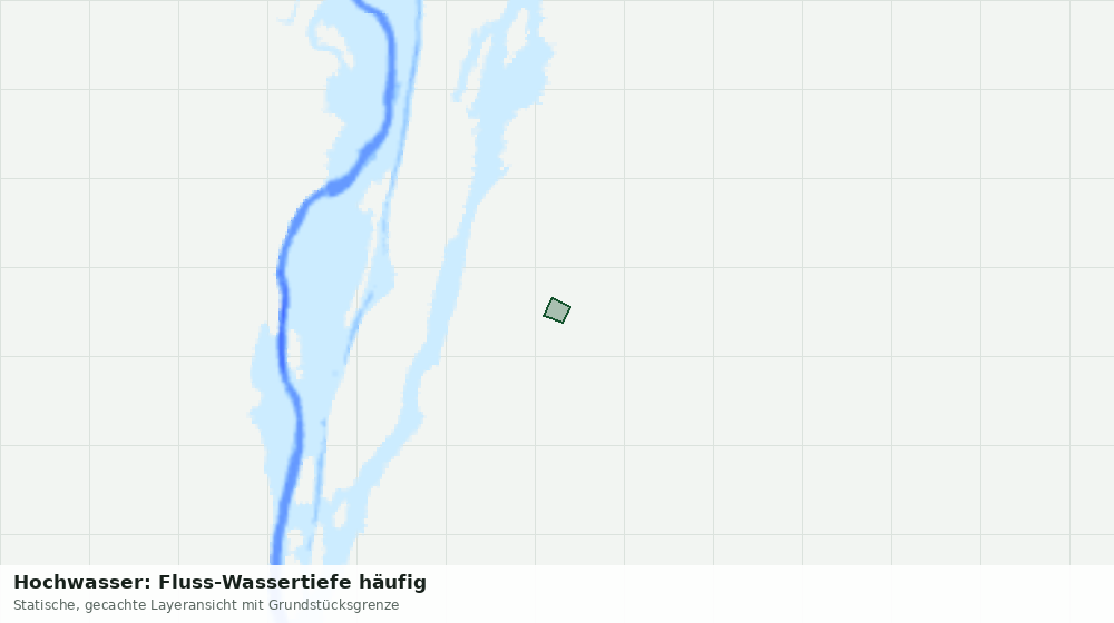 Statische Kartenansicht: Hochwasser: Fluss-Wassertiefe häufig