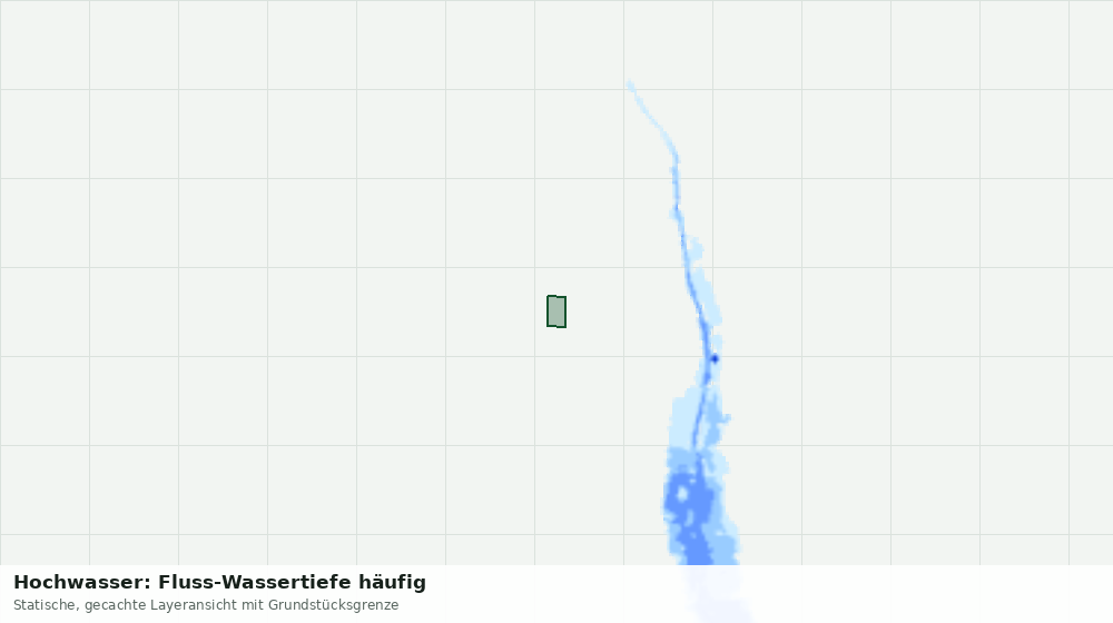 Statische Kartenansicht: Hochwasser: Fluss-Wassertiefe häufig