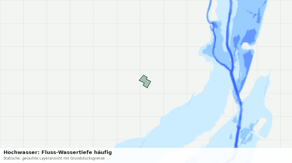 Statische Kartenansicht: Hochwasser: Fluss-Wassertiefe häufig