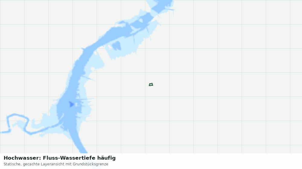 Statische Kartenansicht: Hochwasser: Fluss-Wassertiefe häufig