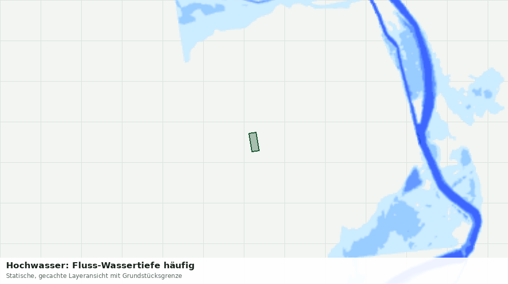 Statische Kartenansicht: Hochwasser: Fluss-Wassertiefe häufig
