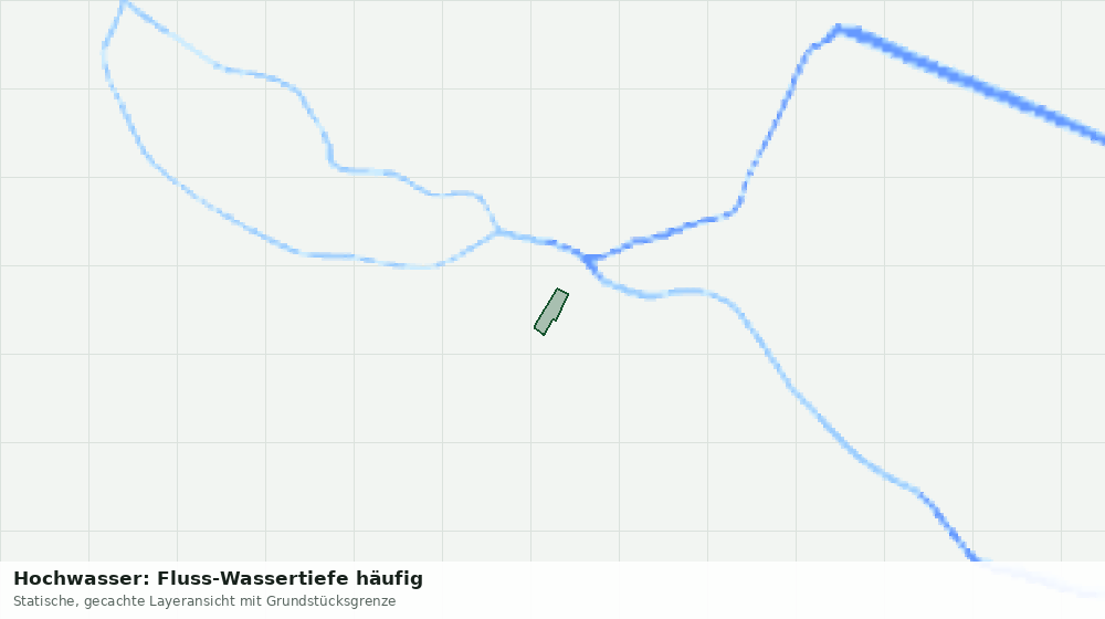 Statische Kartenansicht: Hochwasser: Fluss-Wassertiefe häufig