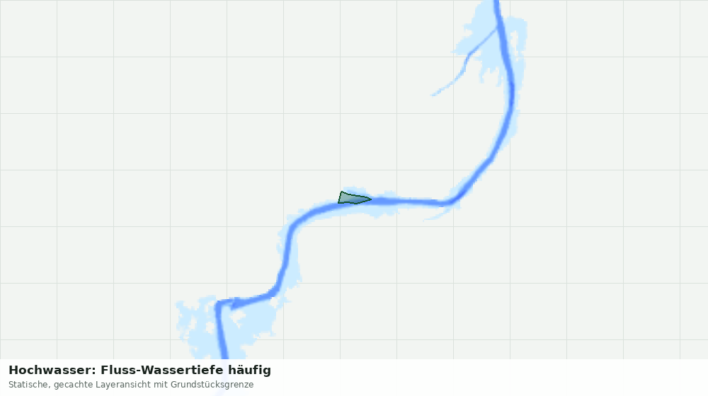 Statische Kartenansicht: Hochwasser: Fluss-Wassertiefe häufig