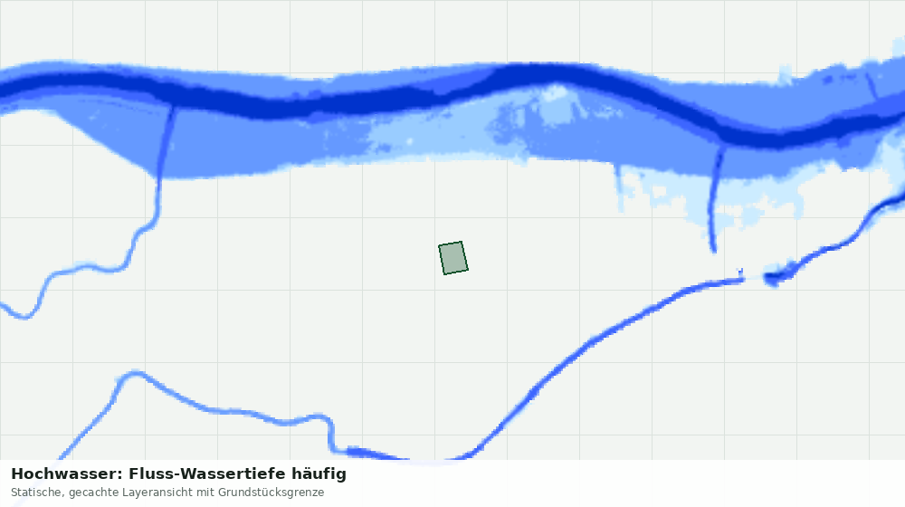 Statische Kartenansicht: Hochwasser: Fluss-Wassertiefe häufig