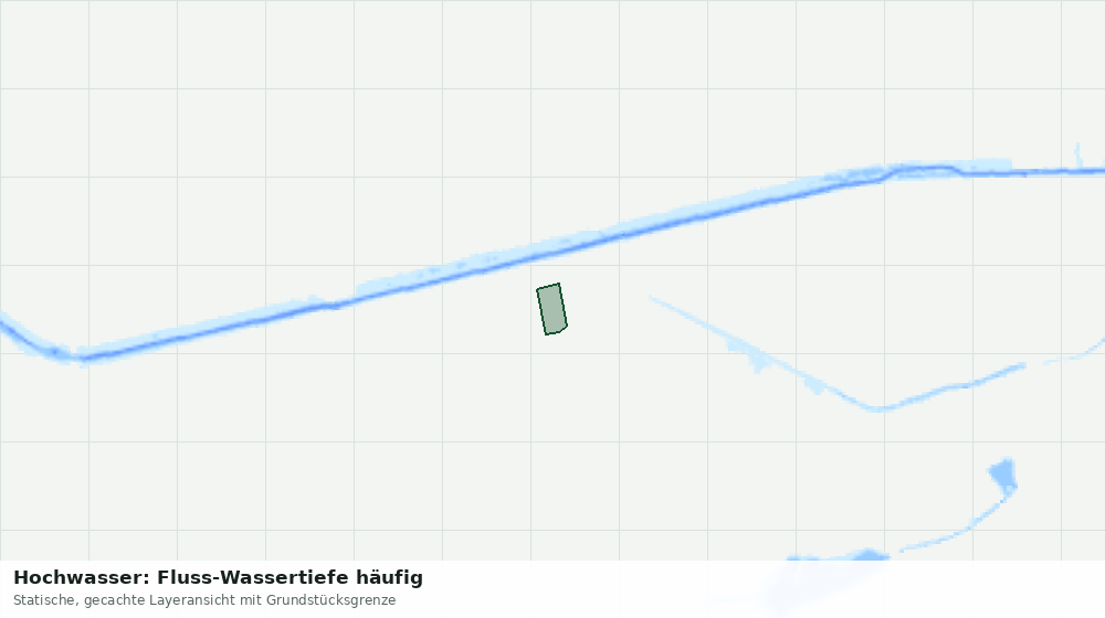 Statische Kartenansicht: Hochwasser: Fluss-Wassertiefe häufig
