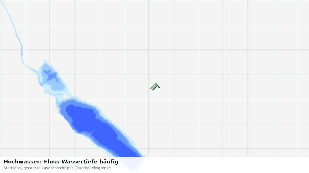 Statische Kartenansicht: Hochwasser: Fluss-Wassertiefe häufig