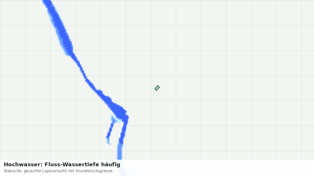 Statische Kartenansicht: Hochwasser: Fluss-Wassertiefe häufig