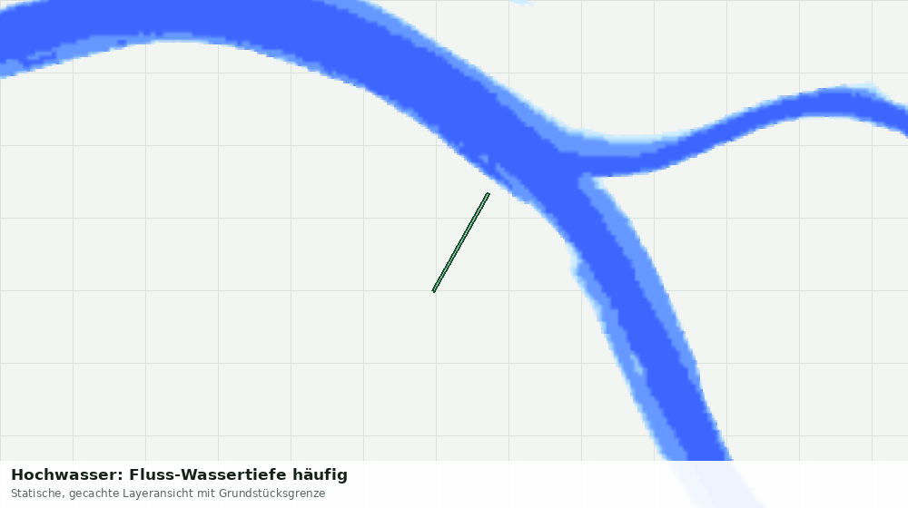 Statische Kartenansicht: Hochwasser: Fluss-Wassertiefe häufig