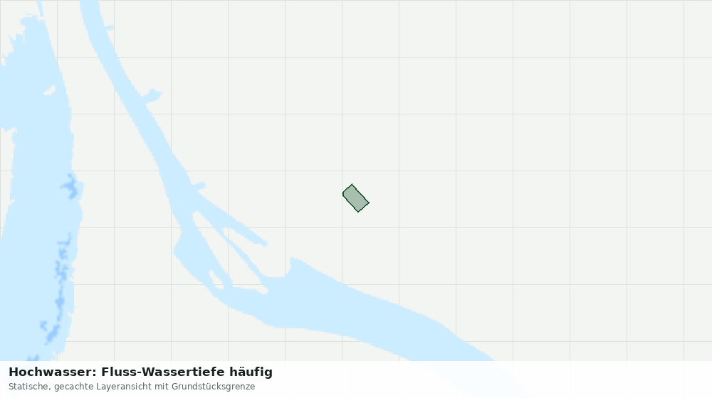 Statische Kartenansicht: Hochwasser: Fluss-Wassertiefe häufig