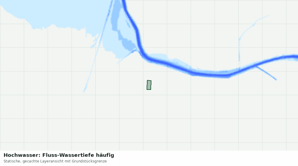Statische Kartenansicht: Hochwasser: Fluss-Wassertiefe häufig