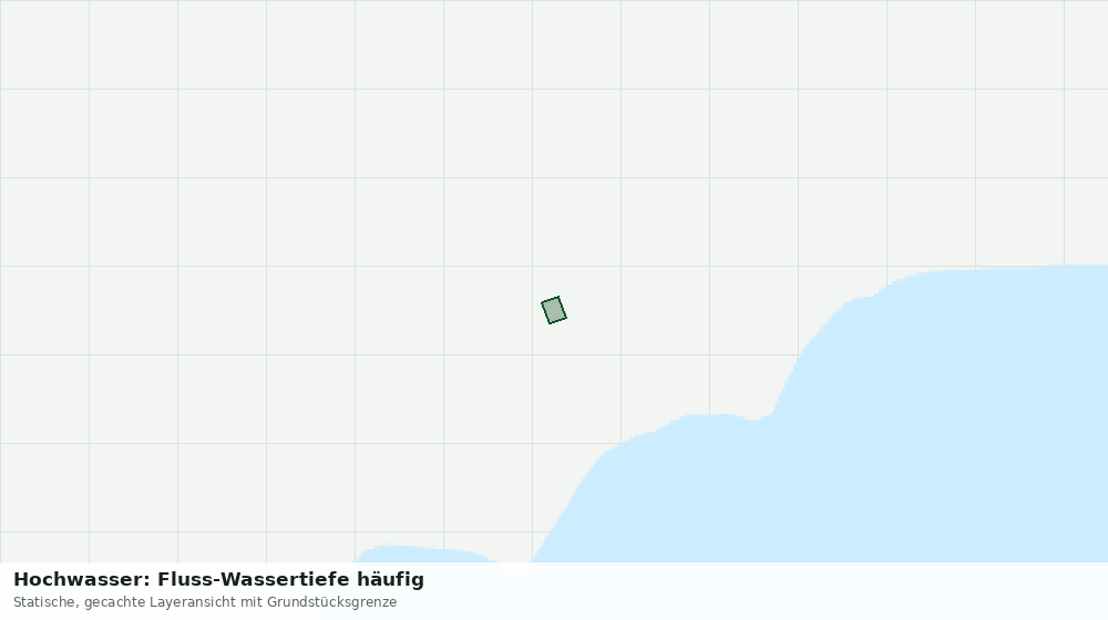 Statische Kartenansicht: Hochwasser: Fluss-Wassertiefe häufig