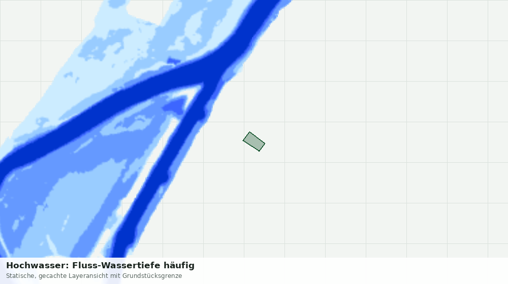Statische Kartenansicht: Hochwasser: Fluss-Wassertiefe häufig