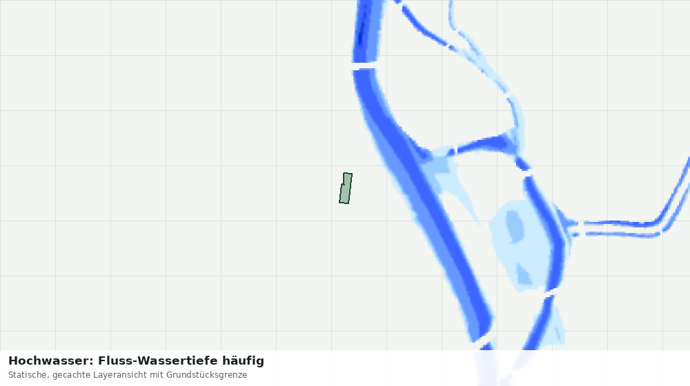 Statische Kartenansicht: Hochwasser: Fluss-Wassertiefe häufig