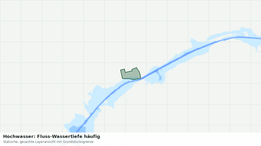 Statische Kartenansicht: Hochwasser: Fluss-Wassertiefe häufig