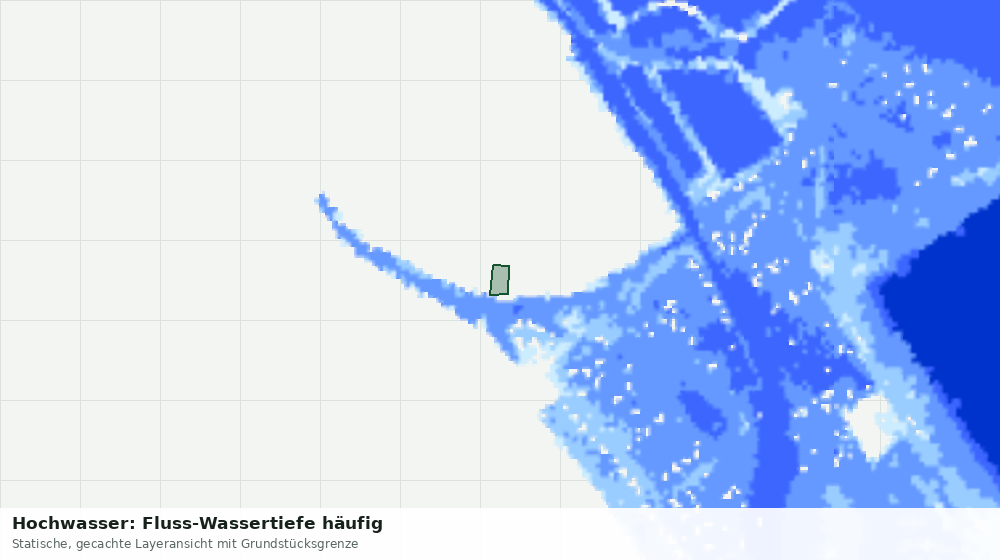 Statische Kartenansicht: Hochwasser: Fluss-Wassertiefe häufig