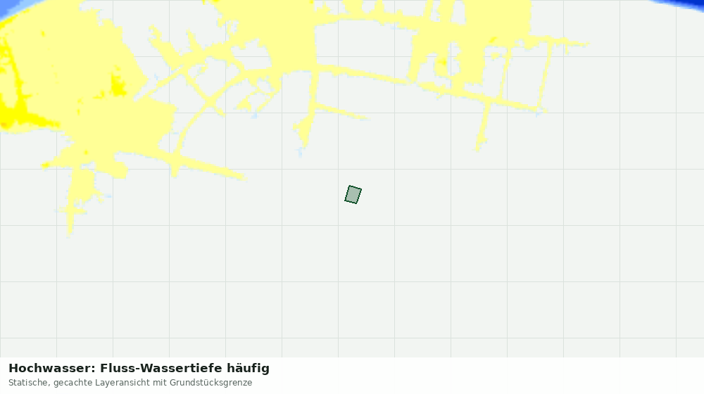Statische Kartenansicht: Hochwasser: Fluss-Wassertiefe häufig