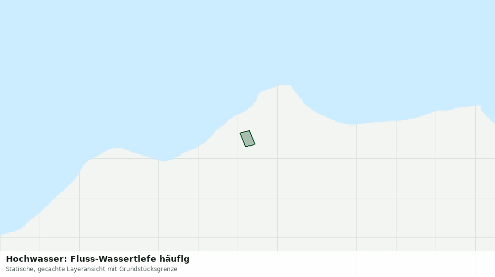 Statische Kartenansicht: Hochwasser: Fluss-Wassertiefe häufig