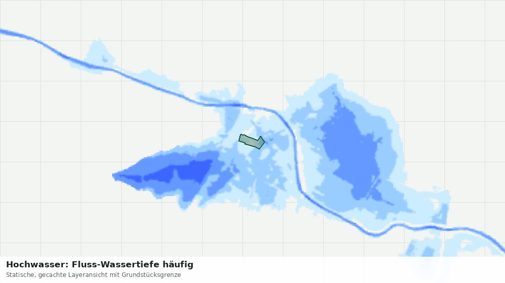 Statische Kartenansicht: Hochwasser: Fluss-Wassertiefe häufig