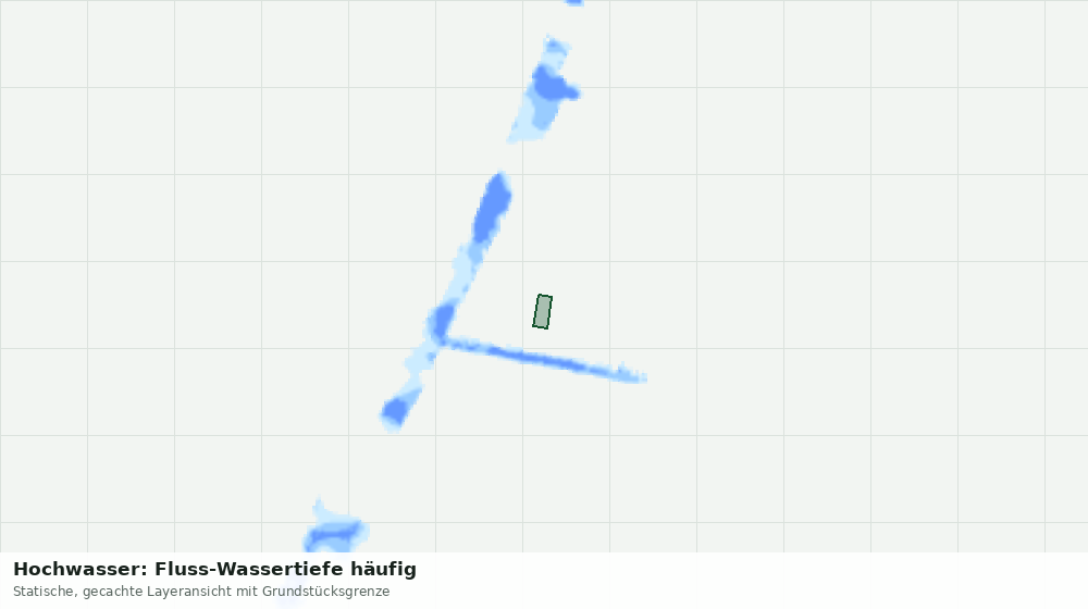Statische Kartenansicht: Hochwasser: Fluss-Wassertiefe häufig