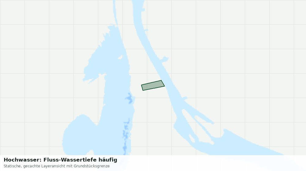 Statische Kartenansicht: Hochwasser: Fluss-Wassertiefe häufig