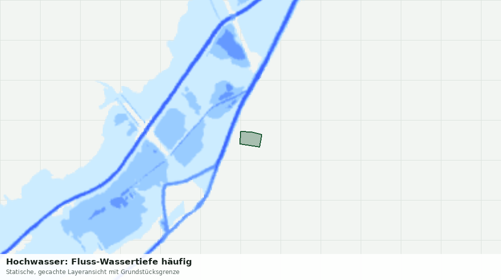 Statische Kartenansicht: Hochwasser: Fluss-Wassertiefe häufig