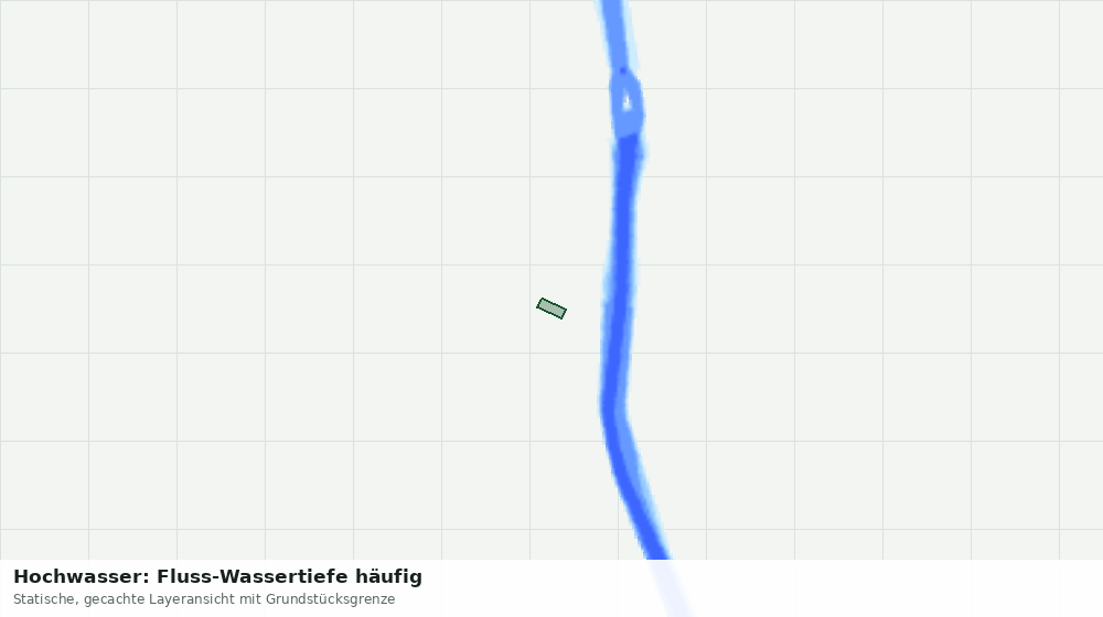 Statische Kartenansicht: Hochwasser: Fluss-Wassertiefe häufig
