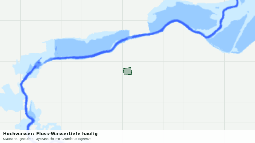 Statische Kartenansicht: Hochwasser: Fluss-Wassertiefe häufig