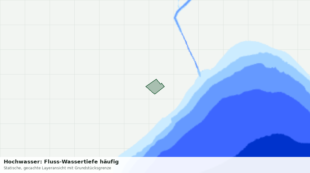 Statische Kartenansicht: Hochwasser: Fluss-Wassertiefe häufig