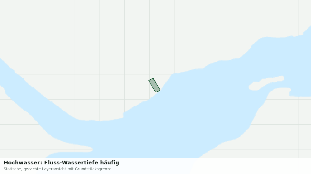 Statische Kartenansicht: Hochwasser: Fluss-Wassertiefe häufig