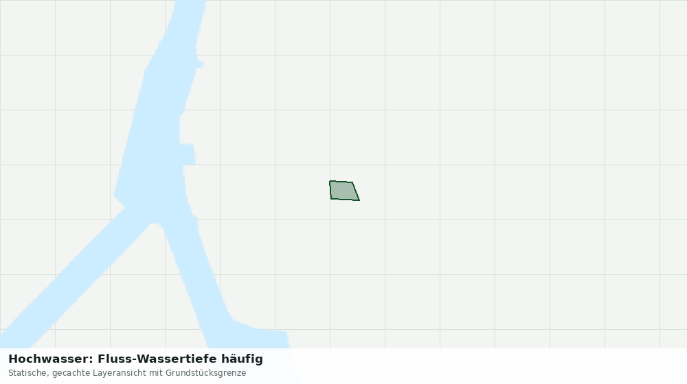 Statische Kartenansicht: Hochwasser: Fluss-Wassertiefe häufig