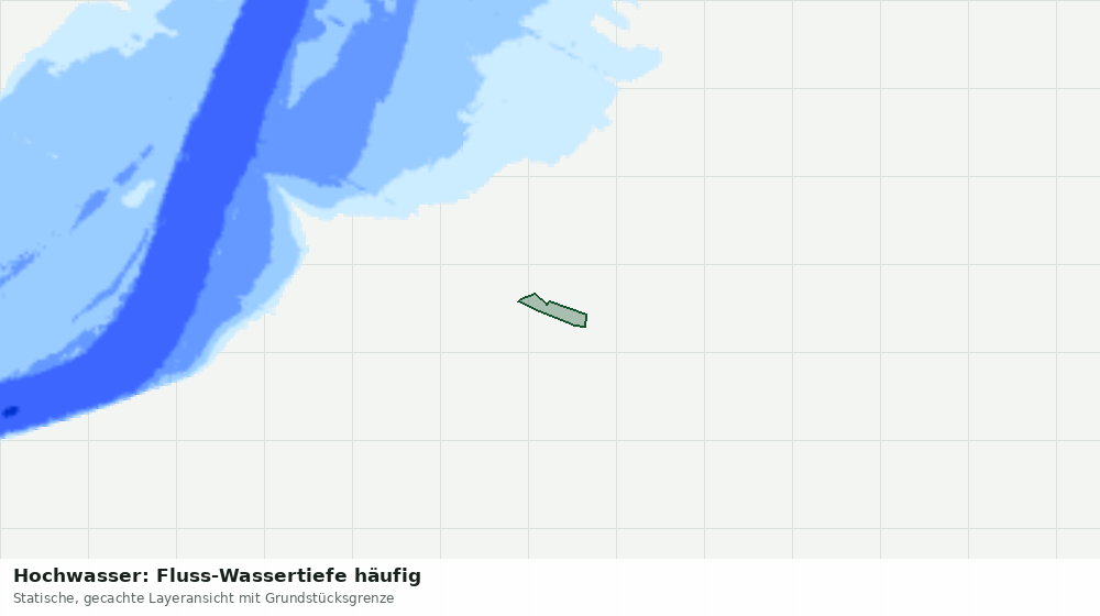 Statische Kartenansicht: Hochwasser: Fluss-Wassertiefe häufig