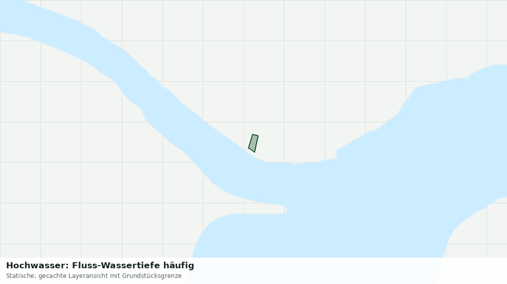 Statische Kartenansicht: Hochwasser: Fluss-Wassertiefe häufig