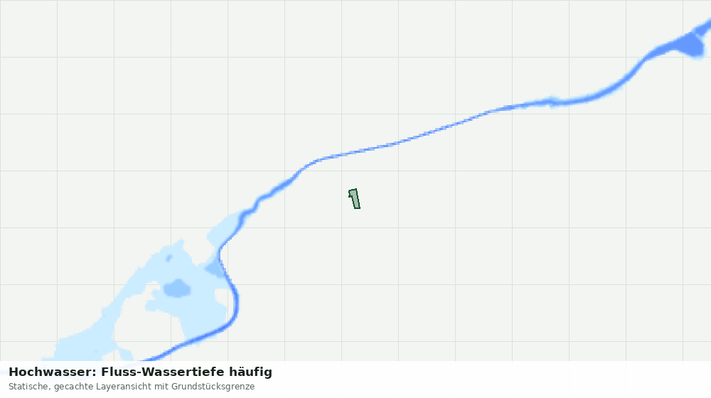 Statische Kartenansicht: Hochwasser: Fluss-Wassertiefe häufig