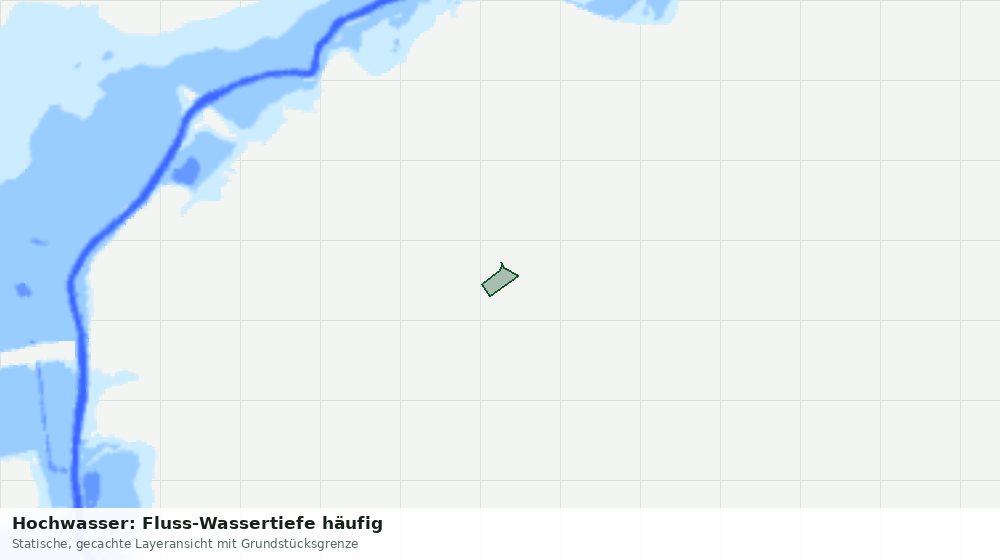 Statische Kartenansicht: Hochwasser: Fluss-Wassertiefe häufig