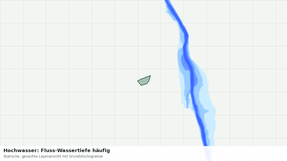 Statische Kartenansicht: Hochwasser: Fluss-Wassertiefe häufig