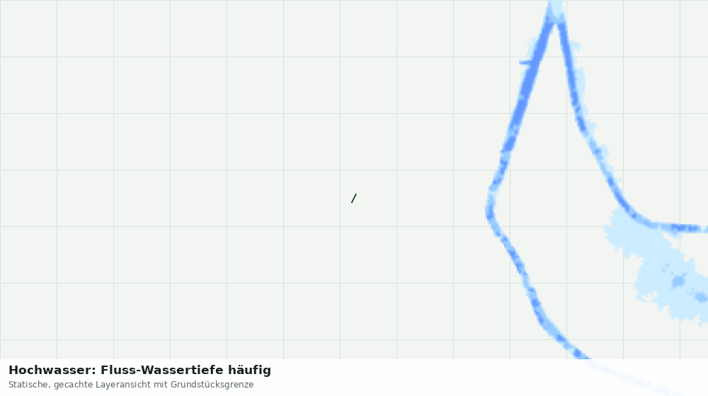 Statische Kartenansicht: Hochwasser: Fluss-Wassertiefe häufig