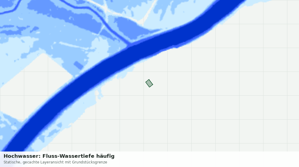 Statische Kartenansicht: Hochwasser: Fluss-Wassertiefe häufig