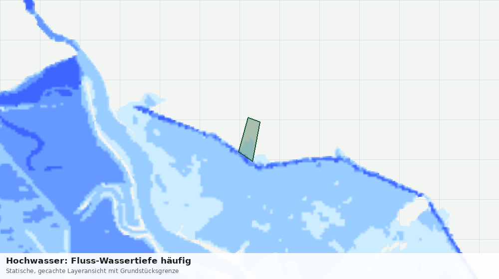 Statische Kartenansicht: Hochwasser: Fluss-Wassertiefe häufig