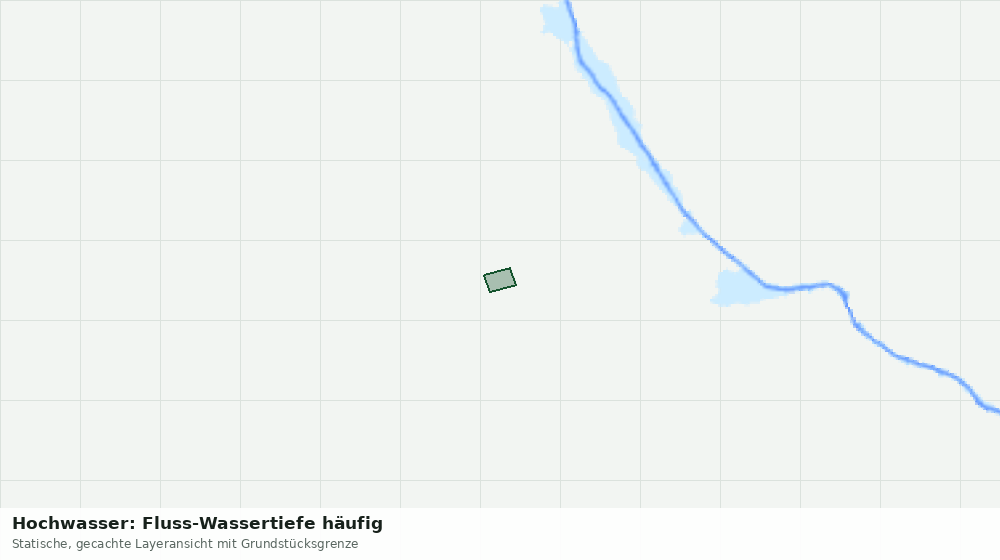 Statische Kartenansicht: Hochwasser: Fluss-Wassertiefe häufig