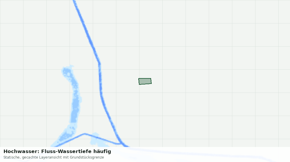Statische Kartenansicht: Hochwasser: Fluss-Wassertiefe häufig