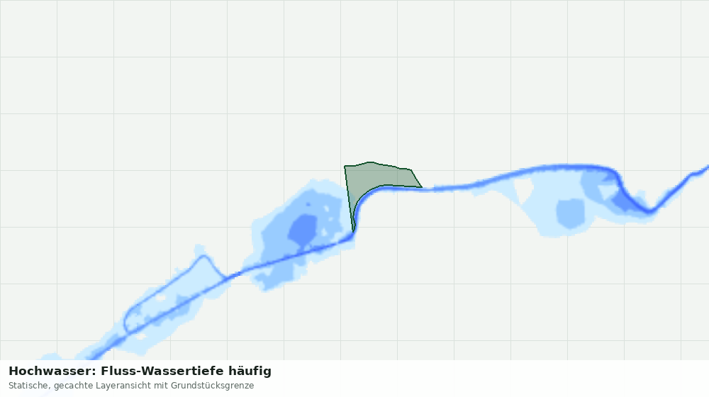 Statische Kartenansicht: Hochwasser: Fluss-Wassertiefe häufig