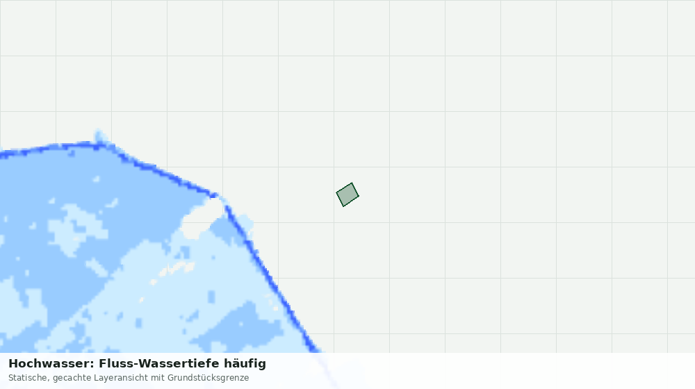 Statische Kartenansicht: Hochwasser: Fluss-Wassertiefe häufig