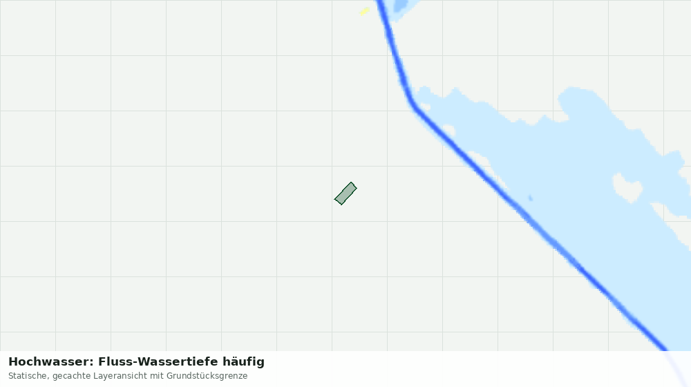 Statische Kartenansicht: Hochwasser: Fluss-Wassertiefe häufig